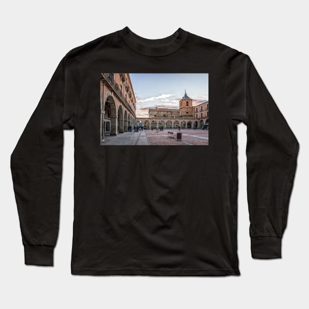 Mercado Chico Square in Avila Long Sleeve T-Shirt by JJFarquitectos